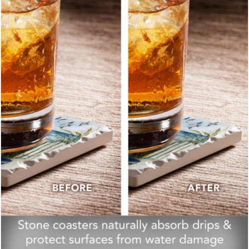 Thirstystone Coasters Coaster Absorbent By the Sea Chairs Set 0f 4