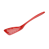 Angled Slotted Spatula Red
