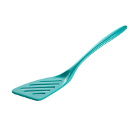 Angled Slotted Spatula Turquoise