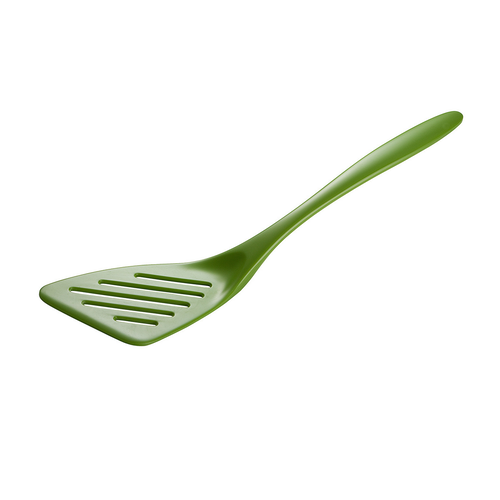 Hutzler Angled Slotted Spatula Green
