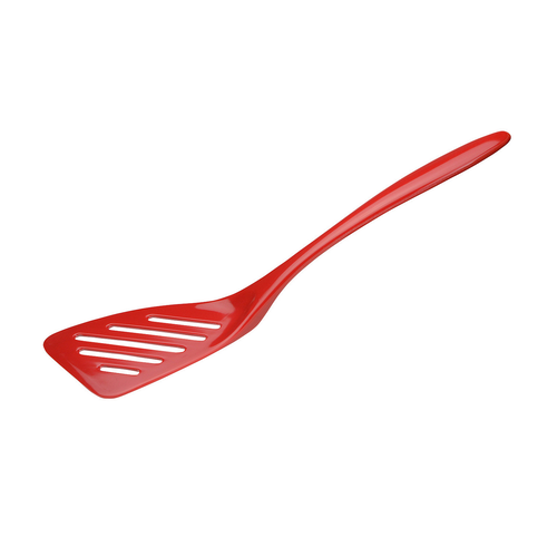 Hutzler Angled Slotted Spatula Red