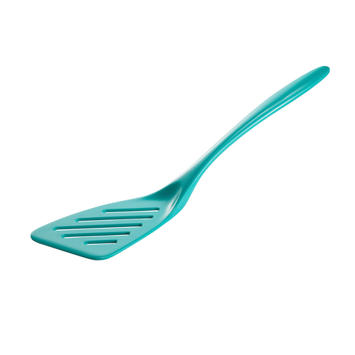 Hutzler Angled Slotted Spatula Turquoise
