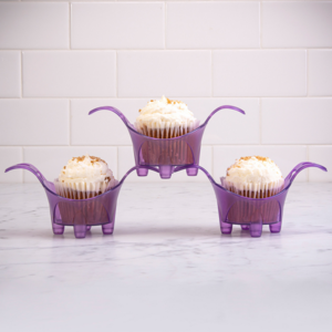 Hutzler Cupcake Stackers Set of 3 Clear