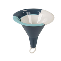 Interlocking Funnel Set of 3 Blue