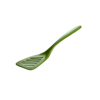 Mini Angled Slotted Spatula Green