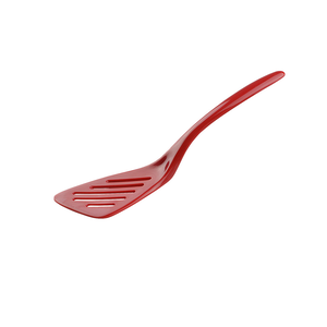Hutzler Mini Angled Slotted Spatula Red