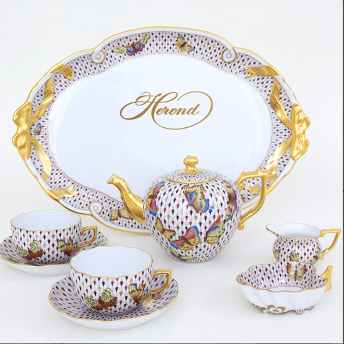 Herend Tea Set for Two Felicity Queen Victoria’s 200th Birthday Anniversary – Limited Edition Herend Tea Set for Two Felicity Queen Victoria’s 200th Birthday Anniversary – Limited Edition