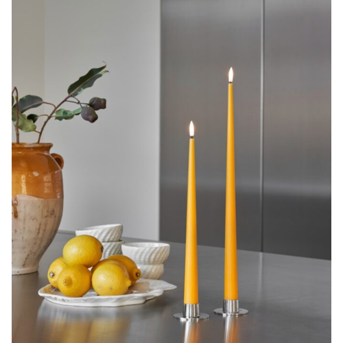 Ester & Erik LED Taper Candle Set of 2 Artichoke