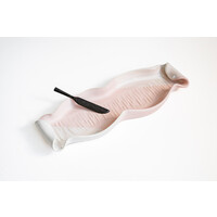 Baguette Tray with Rosewood Knife Blushing Pink