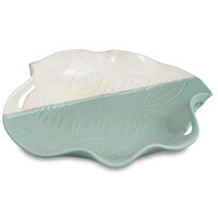 Platter with Handles Robins Egg