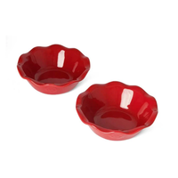 Emile Henry Individual Pie Dish Grand Cru Red Set of 2