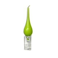 Drop Shaped Candle Apple Green