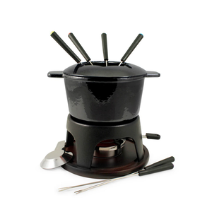 Swissmar SWISSMAR Sierra Iron Fondue Set Metallic Black
