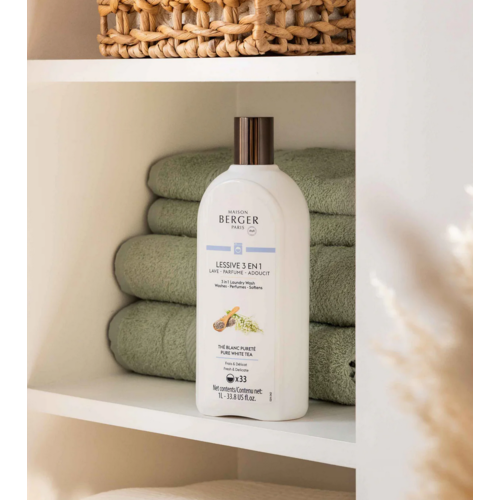 Lampe Berger 3 in 1 Laundry Wash Pure White Tea 1L