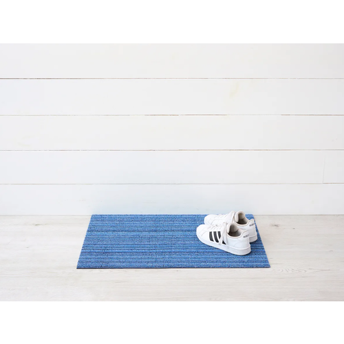 Chilewich Doormat Skinny Stripe Shag Ocean Chilewich Doormat Skinny Stripe Shag Ocean