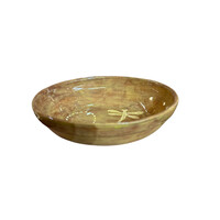 Oval Bowl Small Goldenrod Dragonfly
