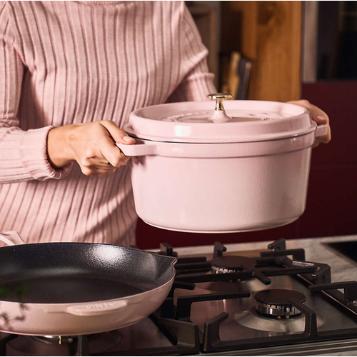 Staub Dutch Oven Round 4 Qt Pink Peony Staub