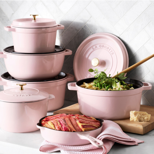 Staub Dutch Oven Round 4 Qt Pink Peony Staub