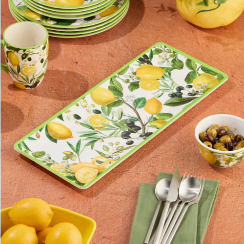 Certified International Rectangular Platter Limone
