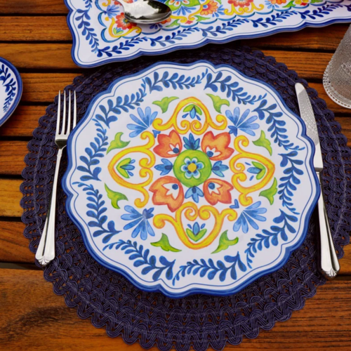 Certified International Dinner Plate Flores