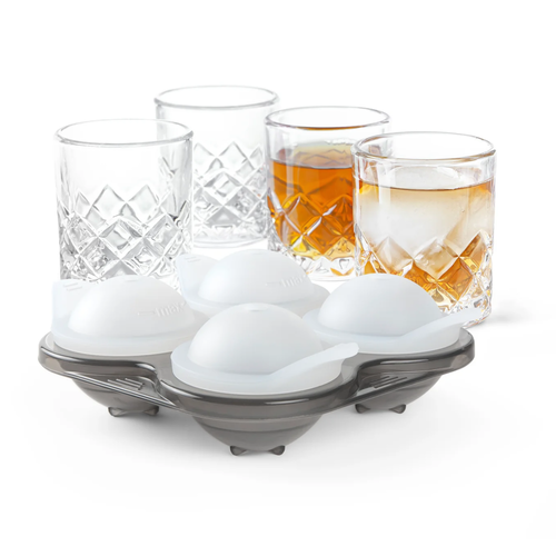 Final Touch Yarai Shiver Ice Ball Shots 4 Glasses with Ice Ball Tray Final Touch Yarai Shiver Ice Ball Shots 4 Glasses with Ice Ball Tray