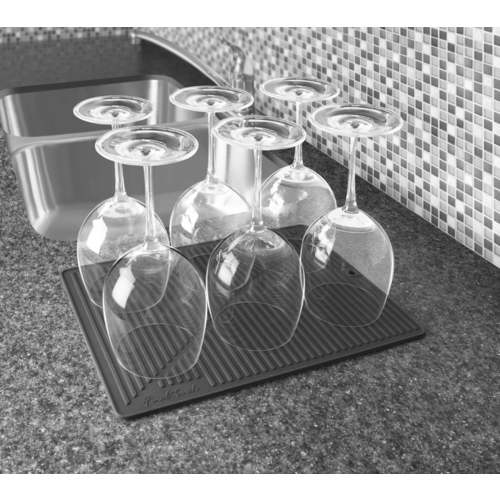 Final Touch Silicone Drying Mat Black