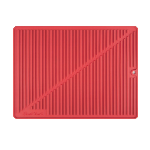 Final Touch Silicone Drying Mat Red Final Touch Silicone Drying Mat Red