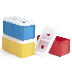 Final Touch Ice Cube Mould Extra Large Set of 3 Stackable
