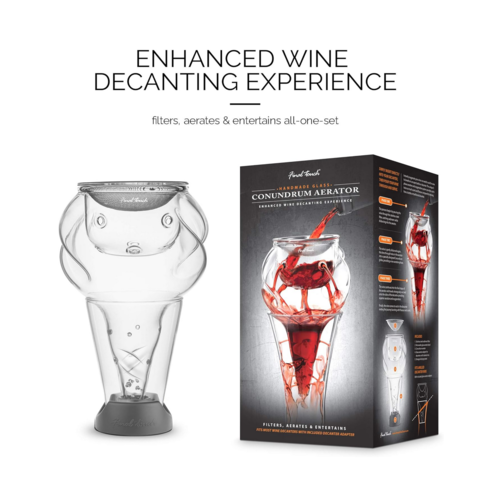 Final Touch Conundrum Aerator For Wine Decanters
