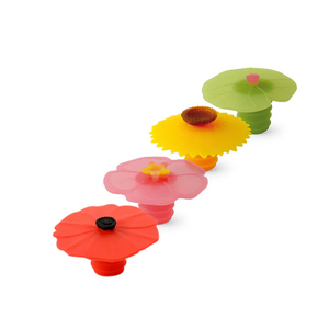 CHARLES VIANCIN Bulb Wine Stopper Floral Design