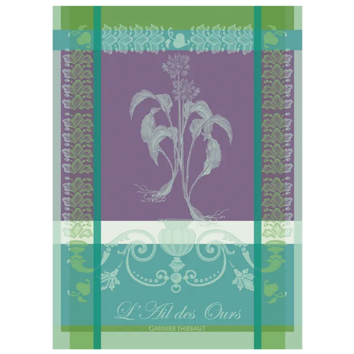 Garnier Thiebaut Garnier Thiebaut Tea Towel Ail Des Ours Emeraude Garnier Thiebaut Garnier Thiebaut Tea Towel Ail Des Ours Emeraude