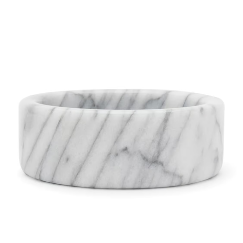 Fox Run White Marble Wine Bottle Coaster
