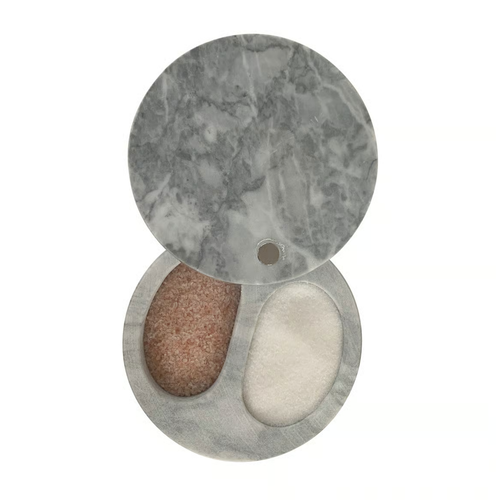 Fox Run White Marble Double Salt Cellar Fox Run White Marble Double Salt Cellar