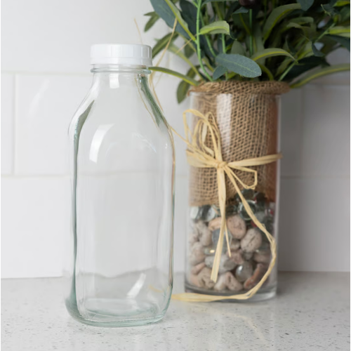 Fox Run Glass Milk Bottle 32oz.