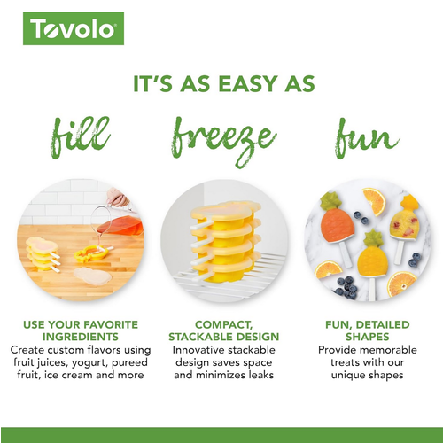 TOVOLO Pineapple Stackable Pop Mold Set