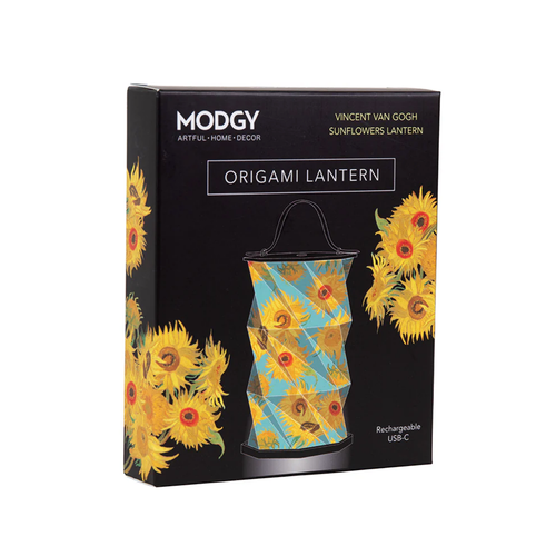 MODGY Origami Rechargeable Lantern Van Gogh Sunflowers
