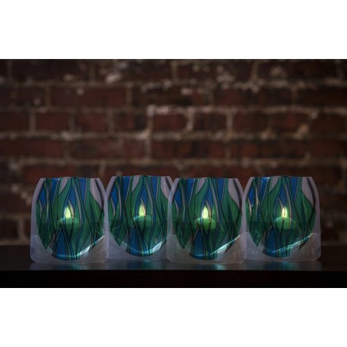 MODGY Luminary Lantern Heedo & Water Activated LED Candles 4 Each