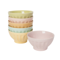 Flora Sundae Bar Pinch Bowls Set of 6