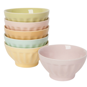 Now Designs Flora Sundae Bar Pinch Bowls Set of 6