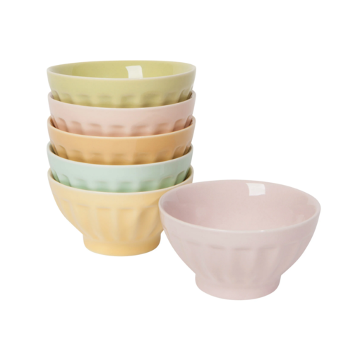 Now Designs Flora Sundae Bar Pinch Bowls Set of 6