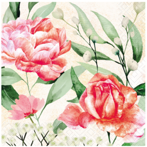 OCD Napkin Cocktail Paper Rose Symphonie