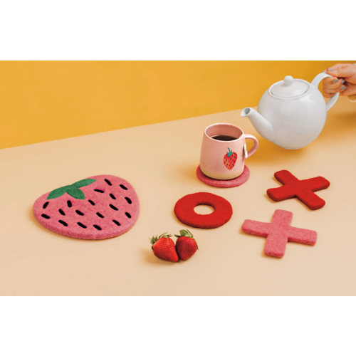 Now Designs Trivet Berry Sweet Felt Wool