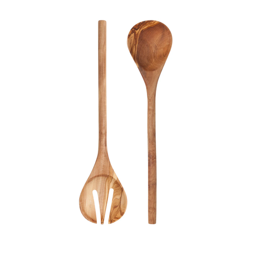 Now Designs Olive Wood Salad Servers Set