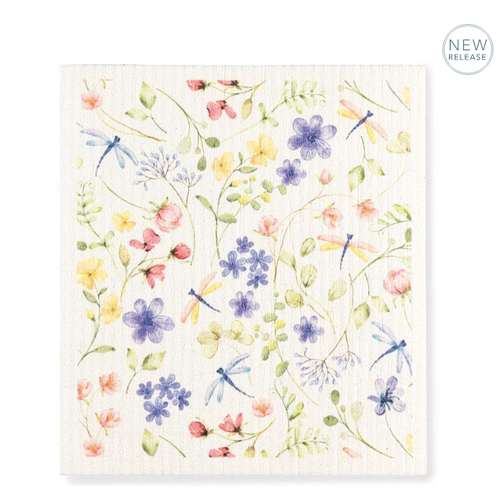 Abbott Swedish Cloth Dragonfly and Floral Abbott Swedish Cloth Dragonfly and Floral
