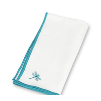 Napkin Stitched Dragonfly Turquoise