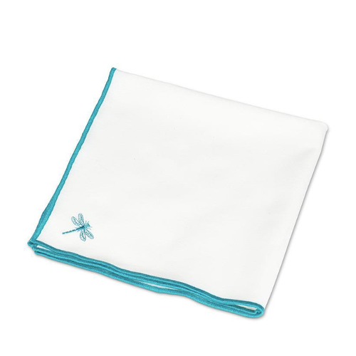 Abbott Napkin Stitched Dragonfly Turquoise