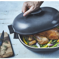 Emile Henry Delight Oval Casserole Ardoise 4.5L