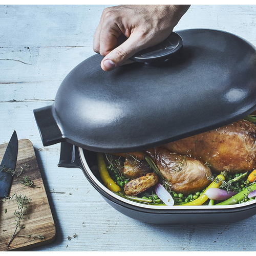 Emile Henry Emile Henry Delight Oval Casserole Ardoise 4.5L Emile Henry Emile Henry Delight Oval Casserole Ardoise 4.5L