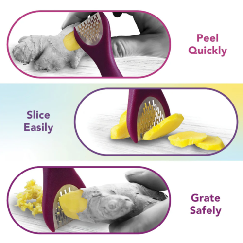 TALISMAN DESIGNS Ginger Peeler and Grater 3 in 1