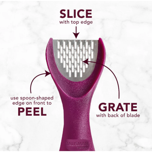 TALISMAN DESIGNS Ginger Peeler and Grater 3 in 1